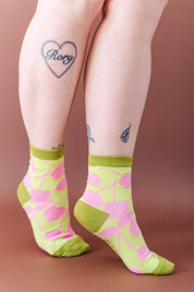 PISTACHIO CHERRY JUMBLE SOCKS
