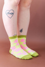 PISTACHIO CHERRY JUMBLE SOCKS