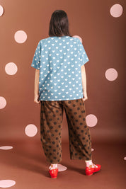 BASEBALL TEE IN HEART DENIM