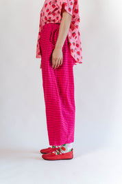 CIRCUS TENT STRIPED BALLOON PANTS
