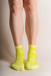 CITRON GINGHAM SOCKS