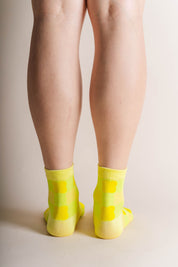 CITRON GINGHAM SOCKS