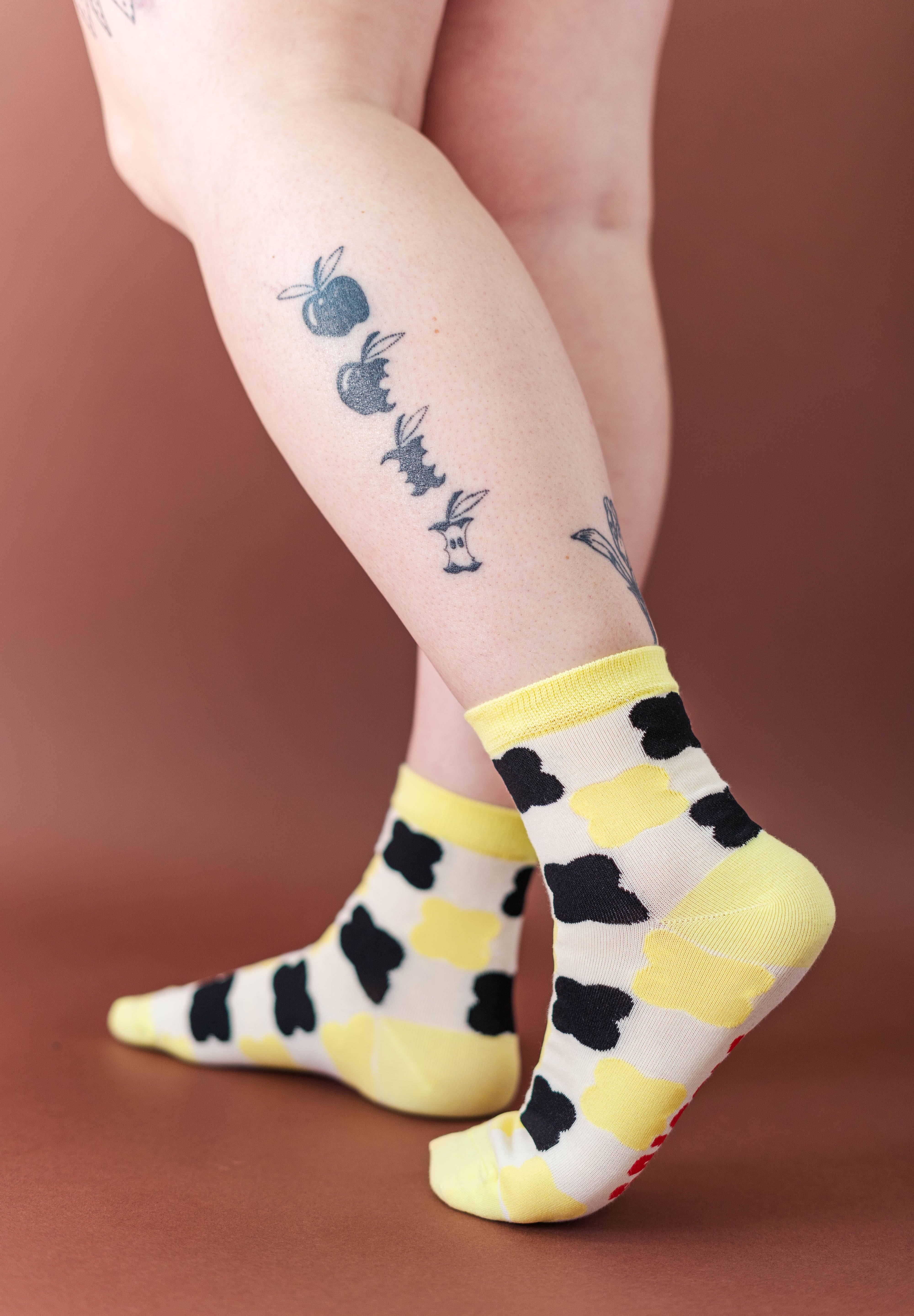 BUMBLE BEE GINGHAM SOCKS