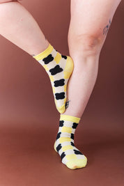 BUMBLE BEE GINGHAM SOCKS