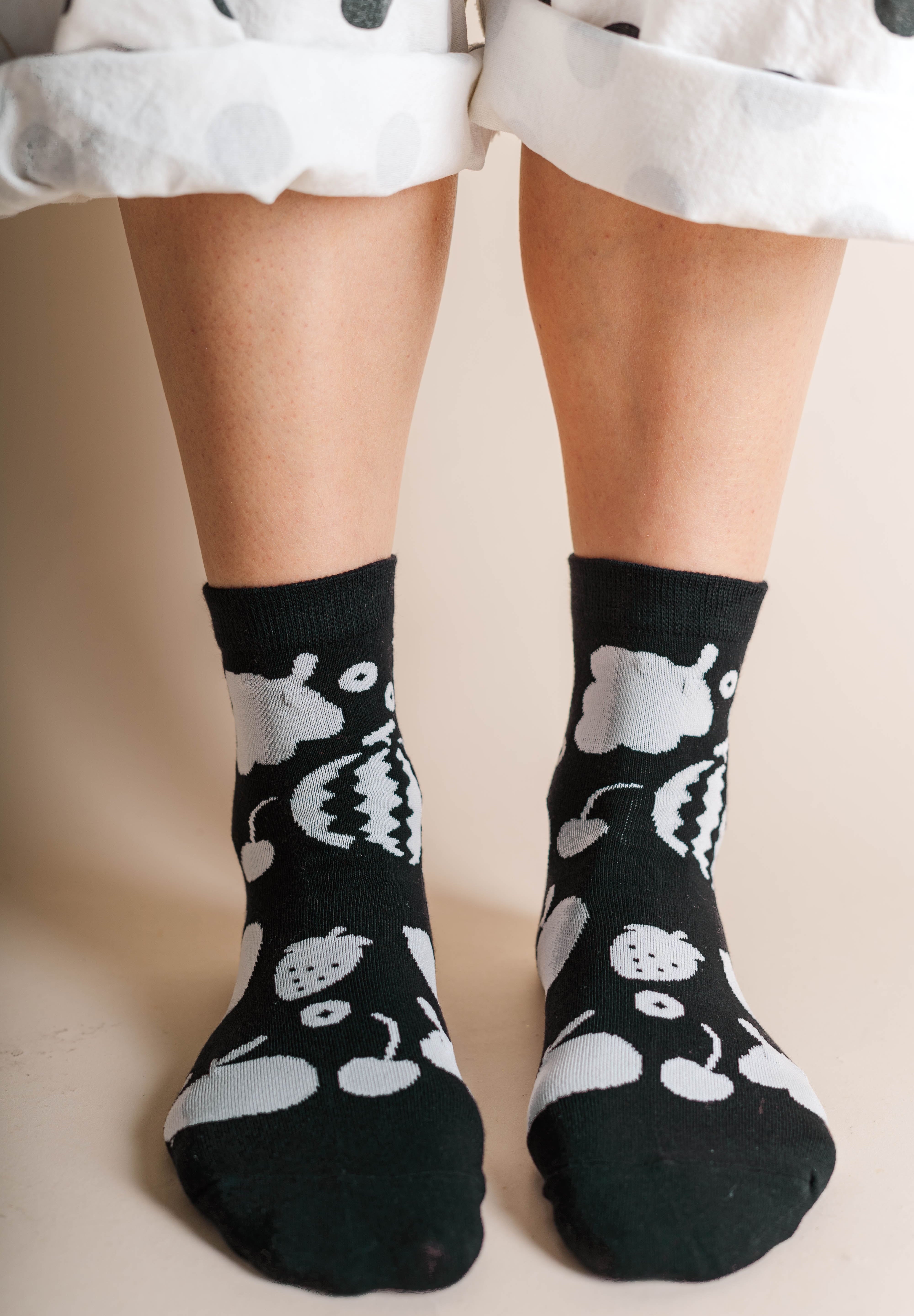 GOTH FRUIT SOCKS