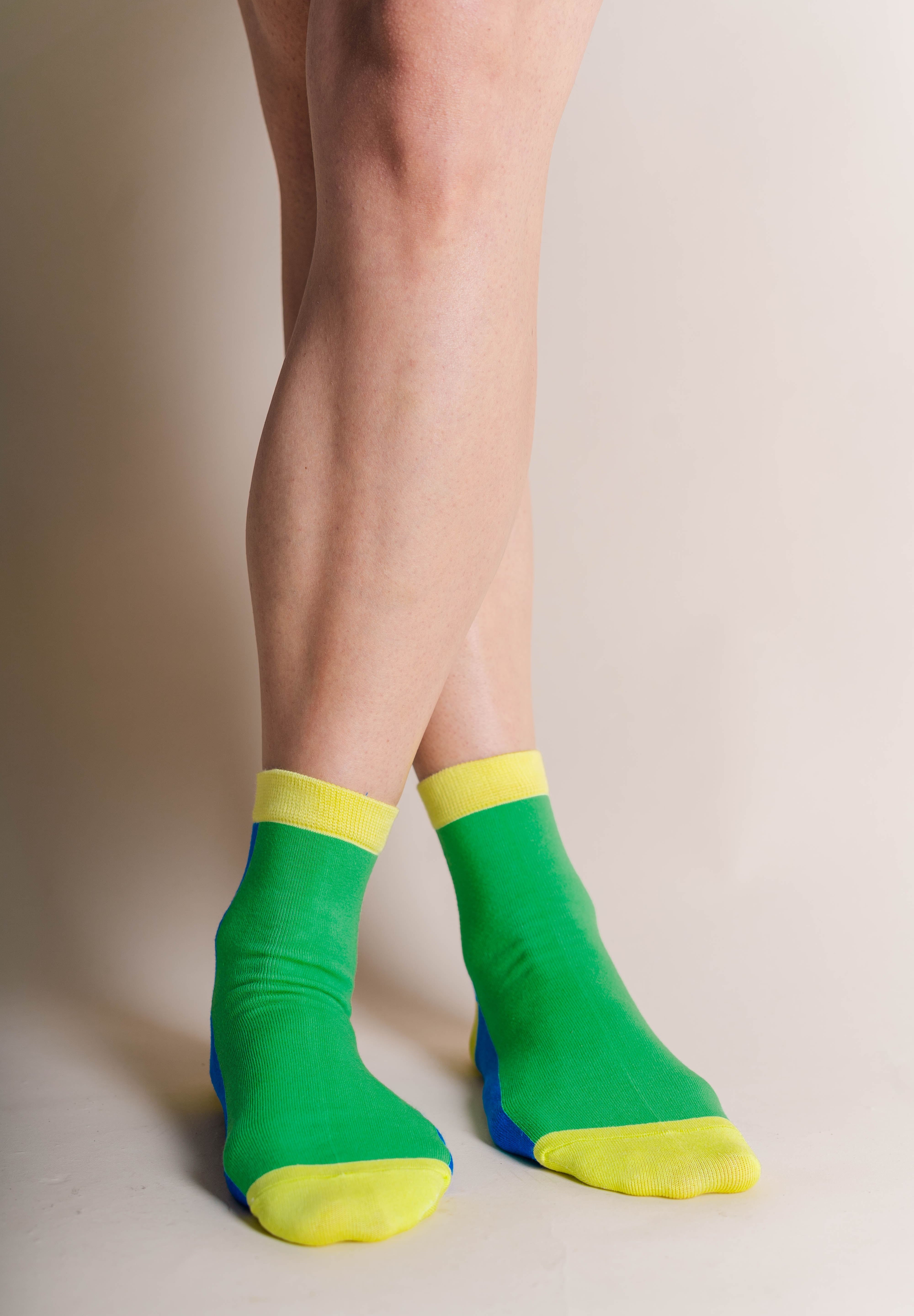 GRASS COLOR BLOCK SOCKS