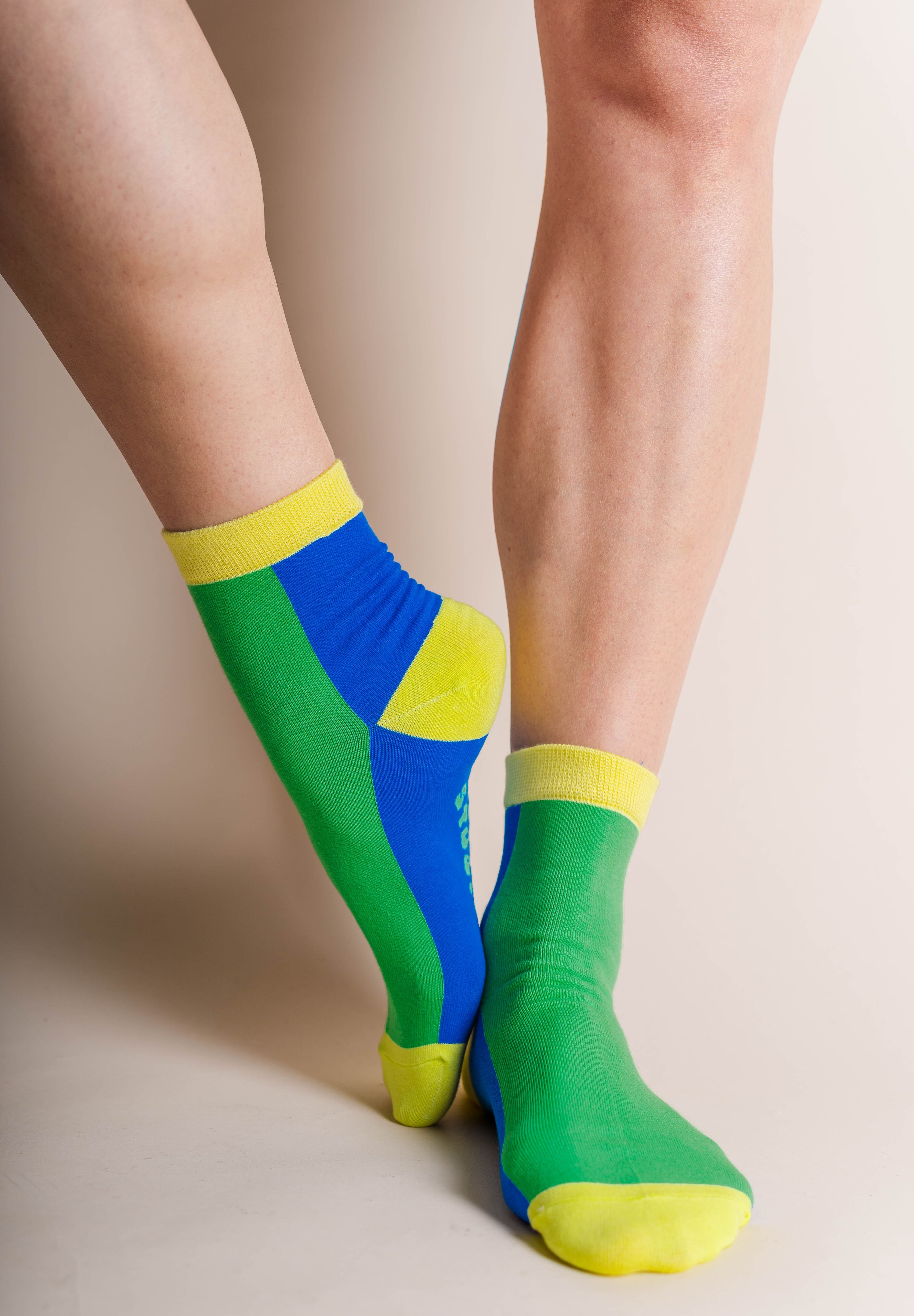 GRASS COLOR BLOCK SOCKS