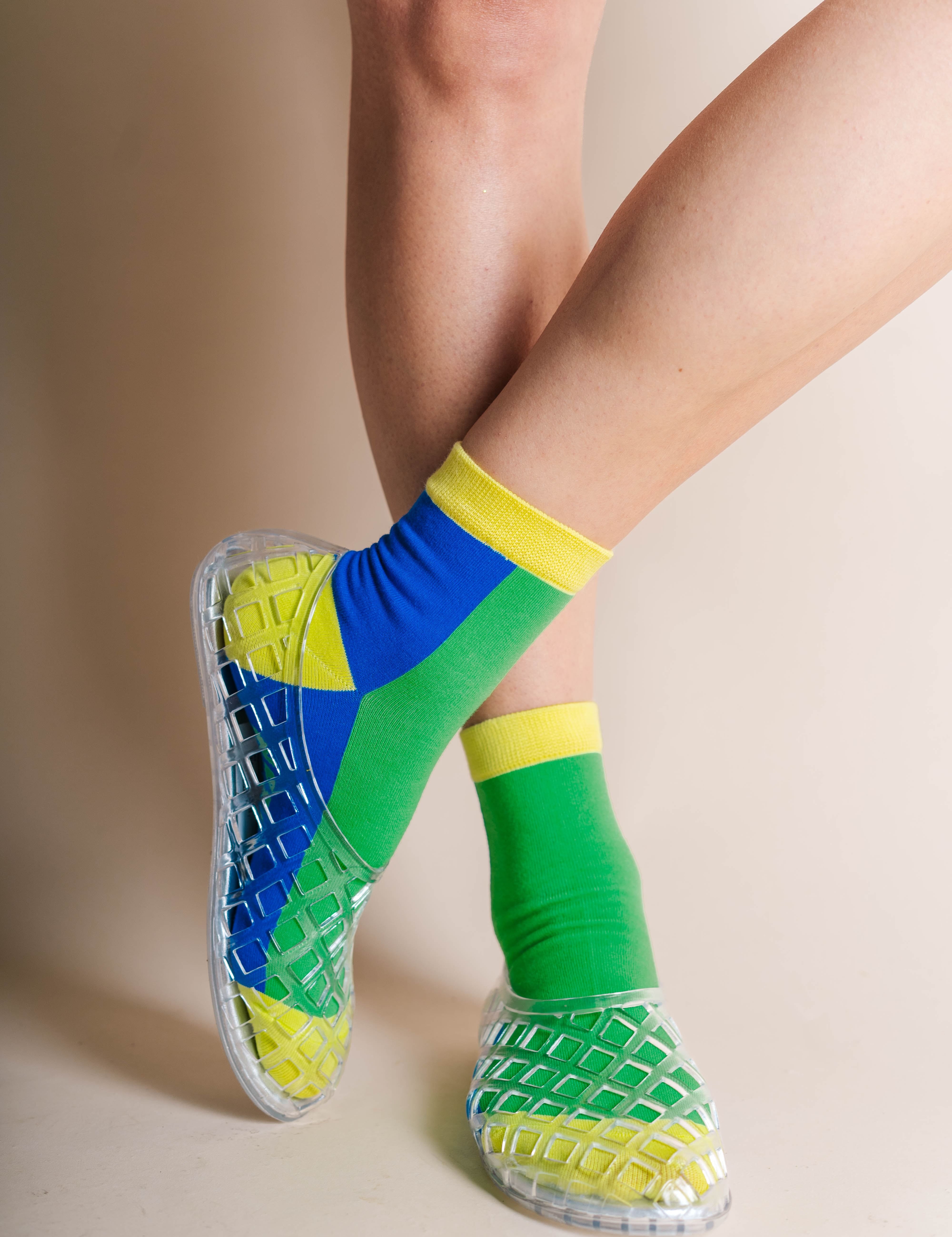 GRASS COLOR BLOCK SOCKS