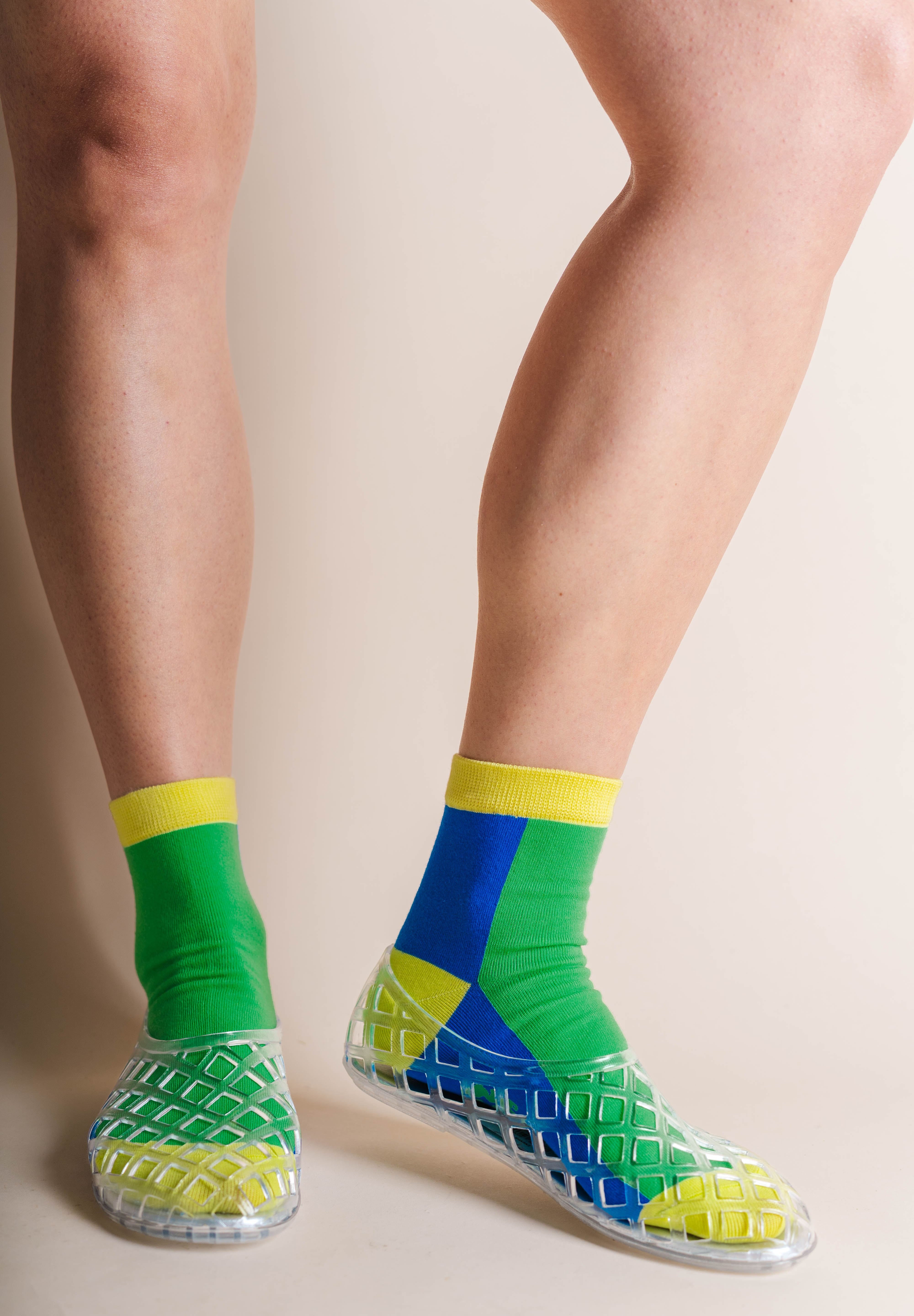 GRASS COLOR BLOCK SOCKS