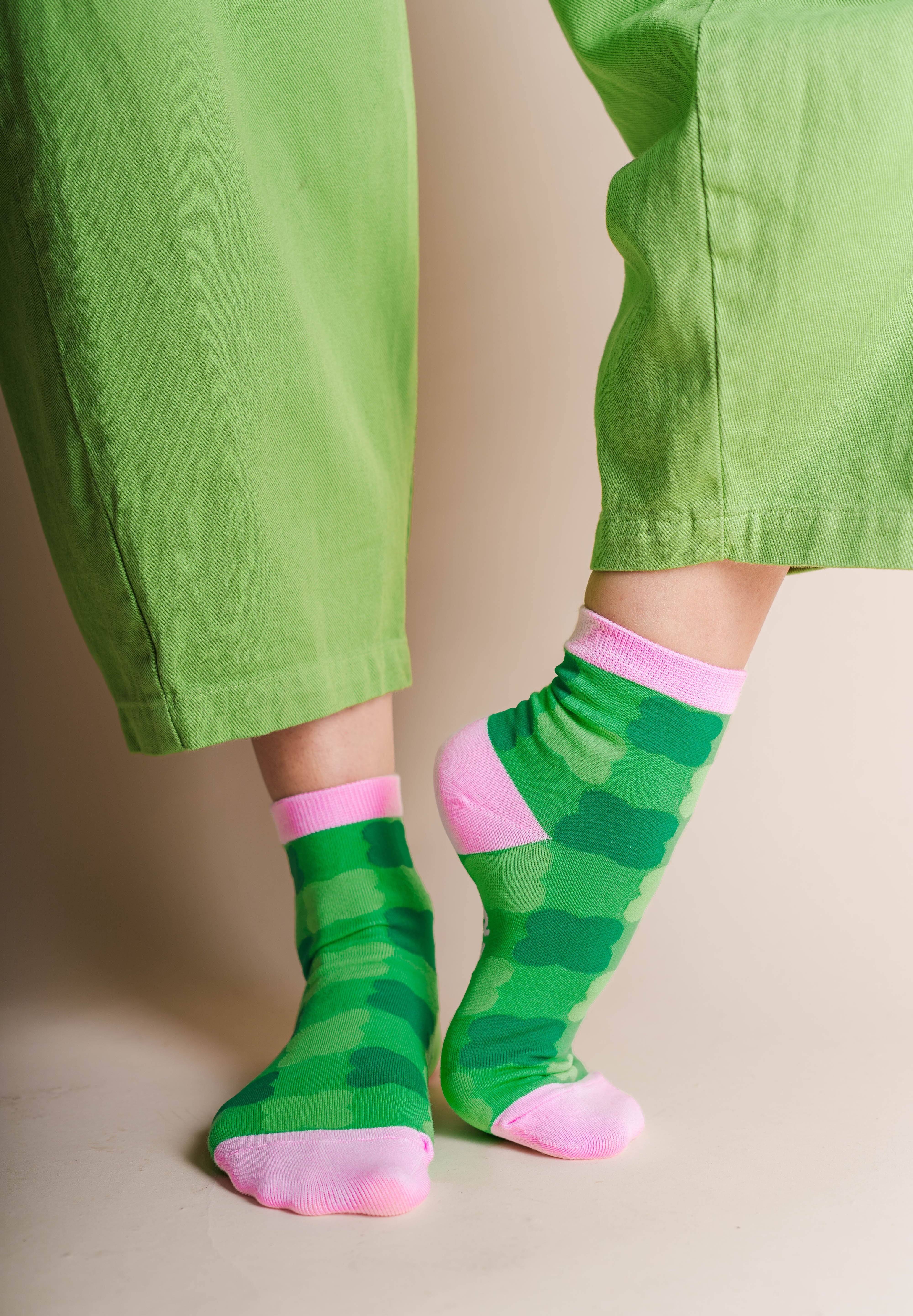 GRASS GINGHAM SOCKS