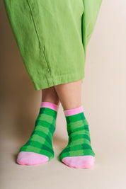 GRASS GINGHAM SOCKS