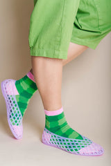 GRASS GINGHAM SOCKS