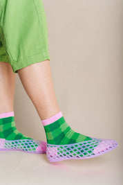 GRASS GINGHAM SOCKS