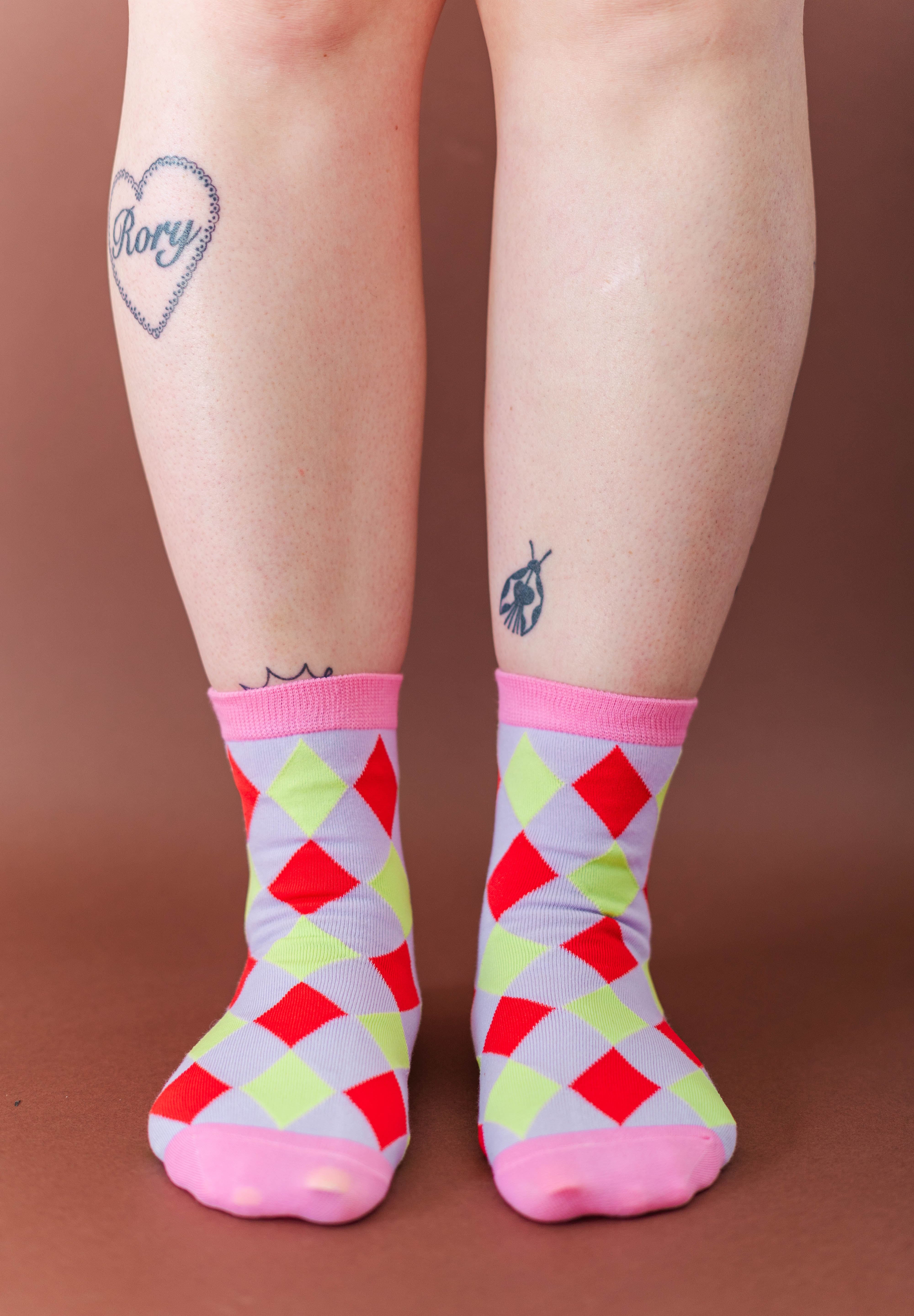 HAPPY ARGYLE SOCKS