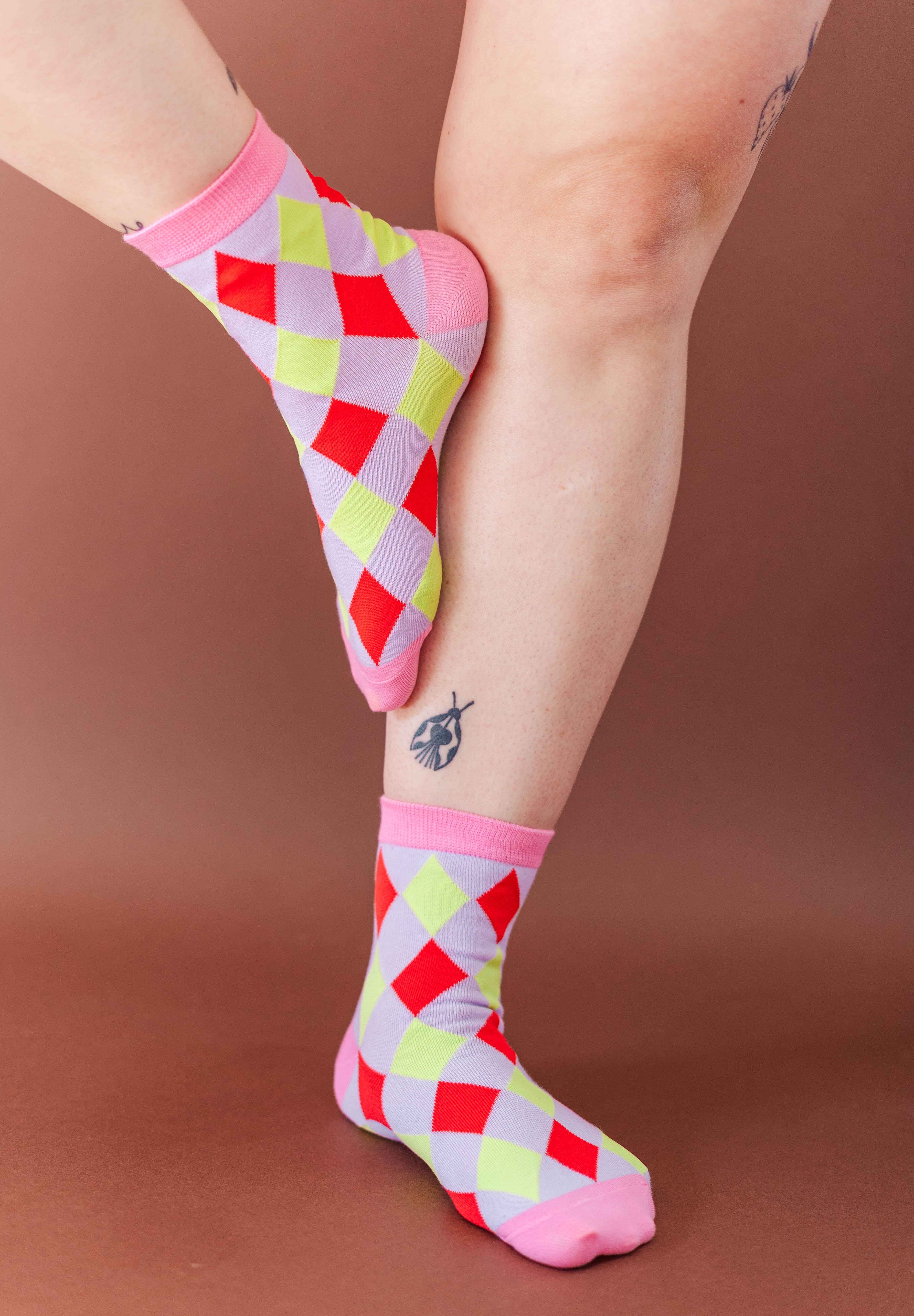 HAPPY ARGYLE SOCKS