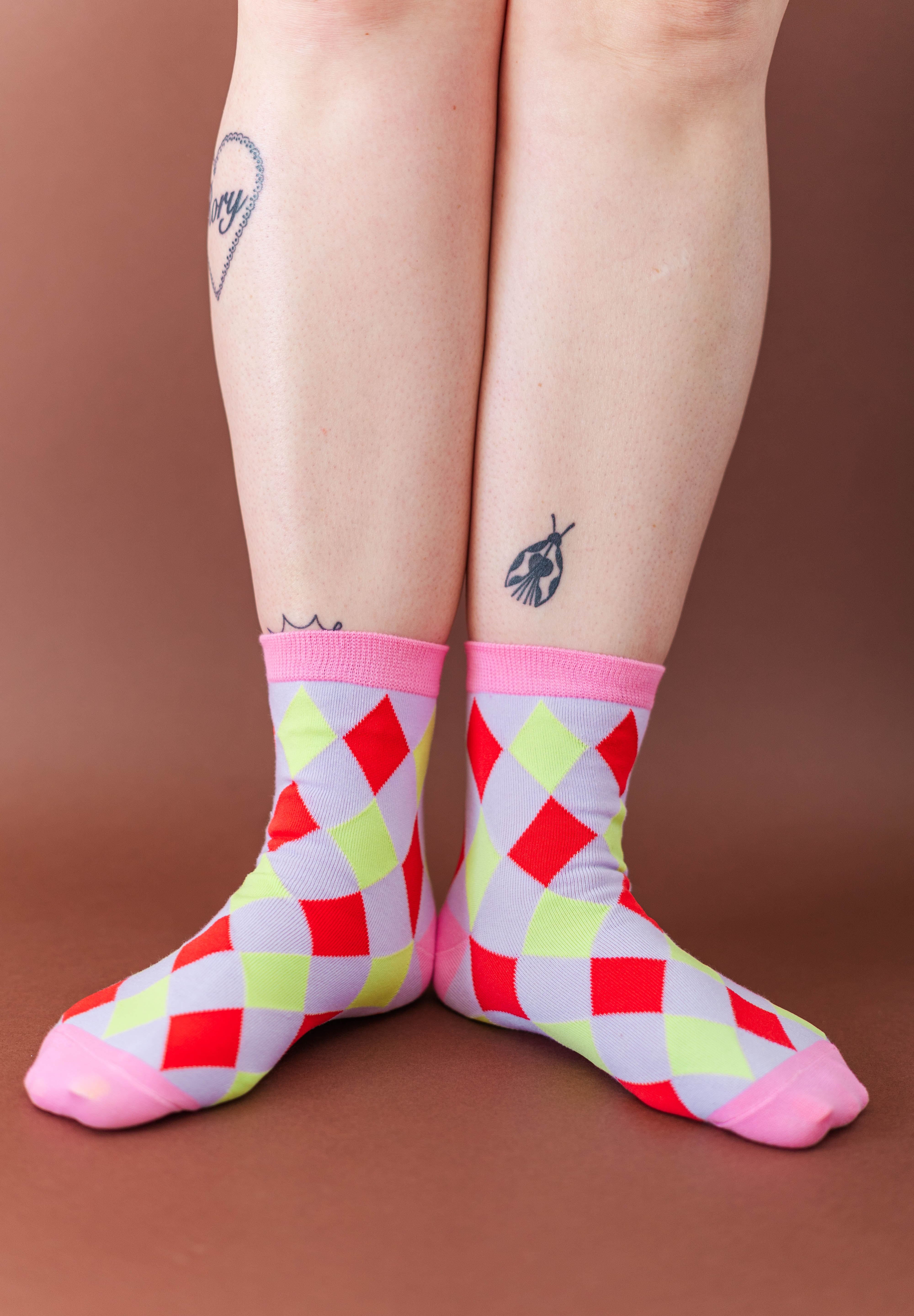 HAPPY ARGYLE SOCKS