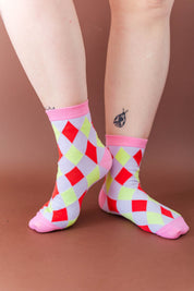 HAPPY ARGYLE SOCKS