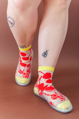SHEER CHERRY JUMBLE SOCKS