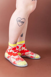 SHEER CHERRY JUMBLE SOCKS