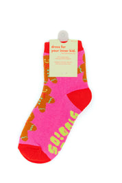 KIDS GINGERBREAD PEOPLE SOCKS