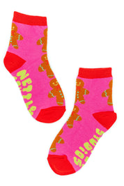 KIDS GINGERBREAD PEOPLE SOCKS