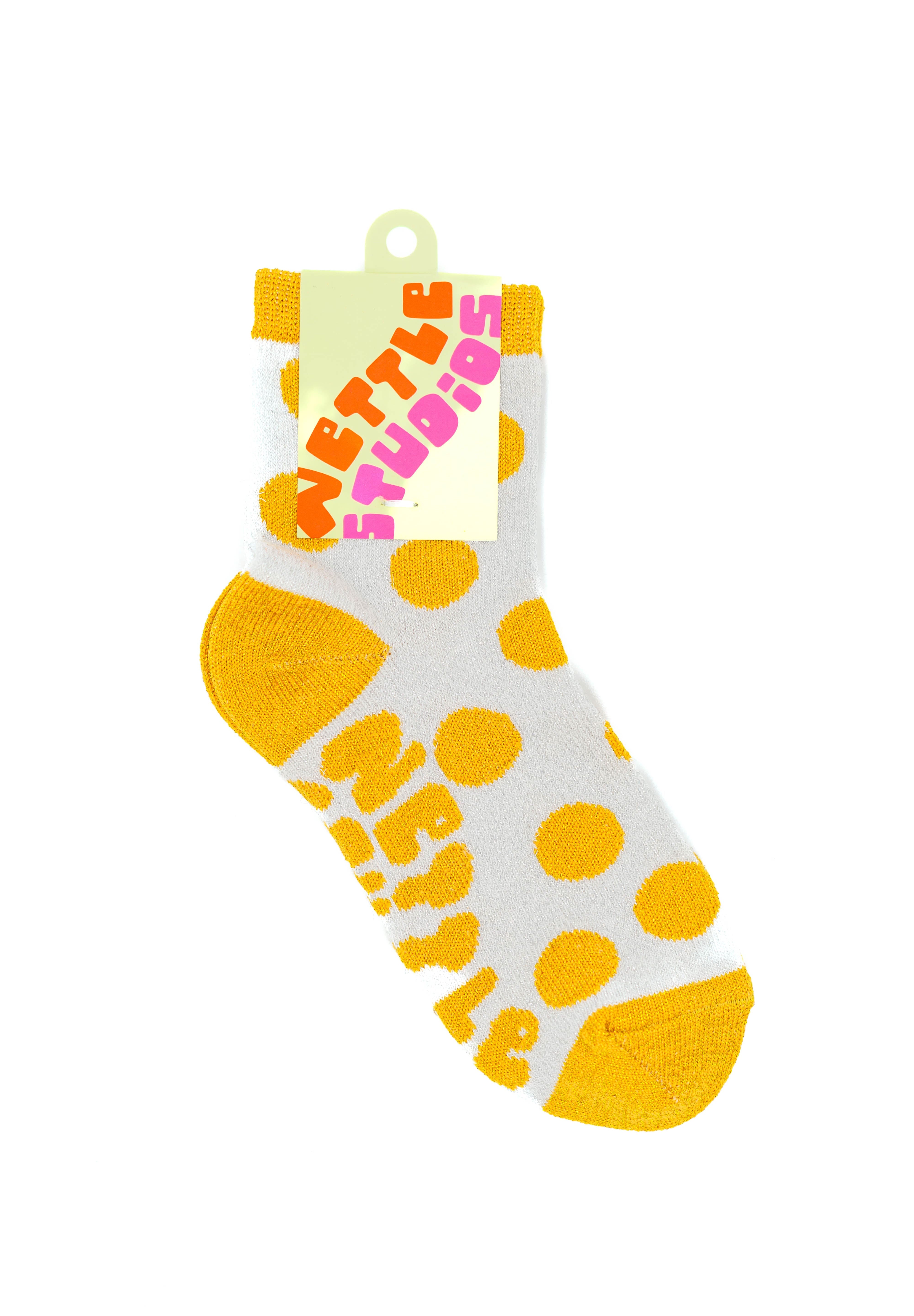 KIDS METALLIC DOT SOCKS