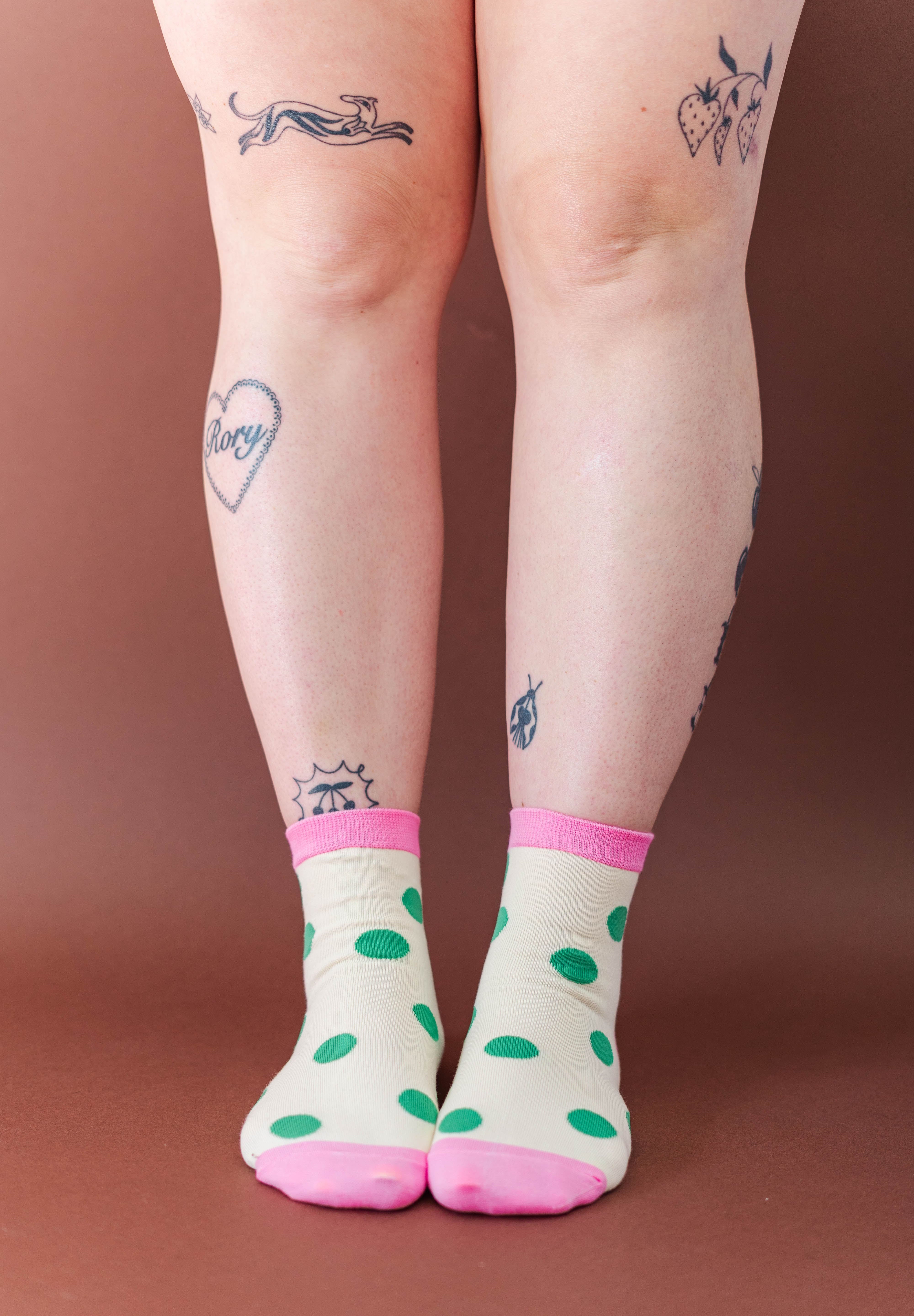 MASHED POTATO DOT SOCKS