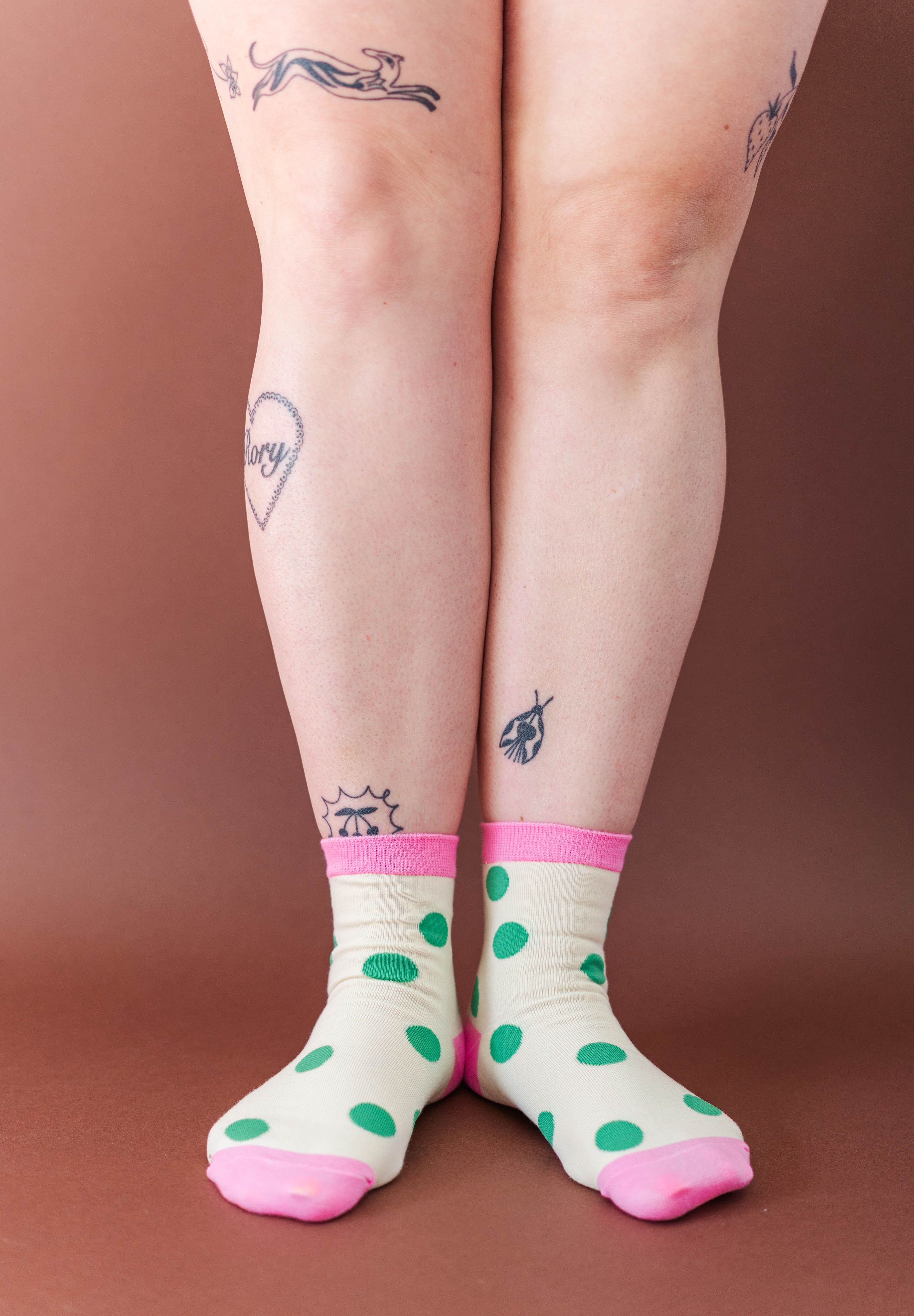 MASHED POTATO DOT SOCKS