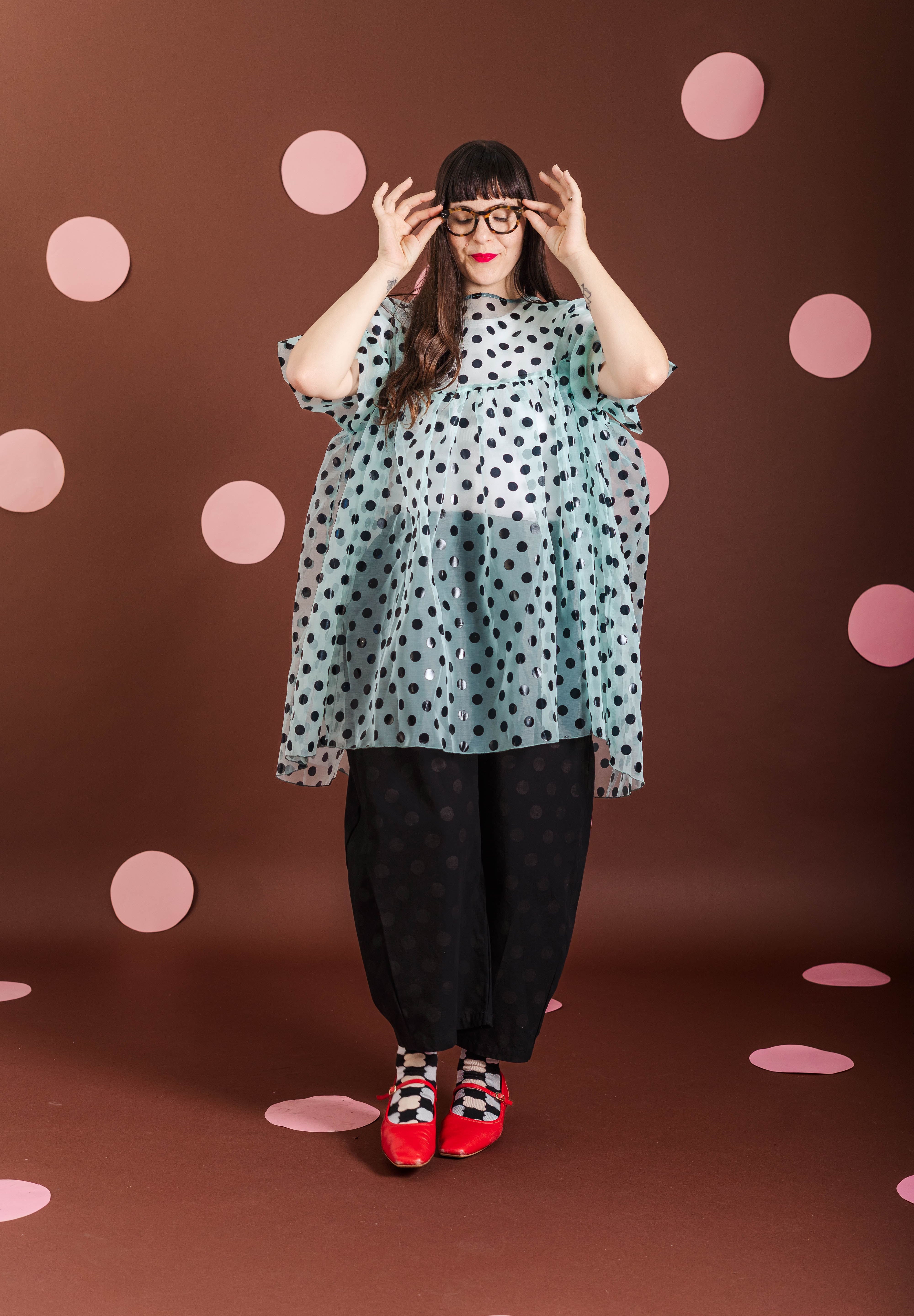 MINT CHOCOLATE CHIP MINI MUSHROOM DRESS