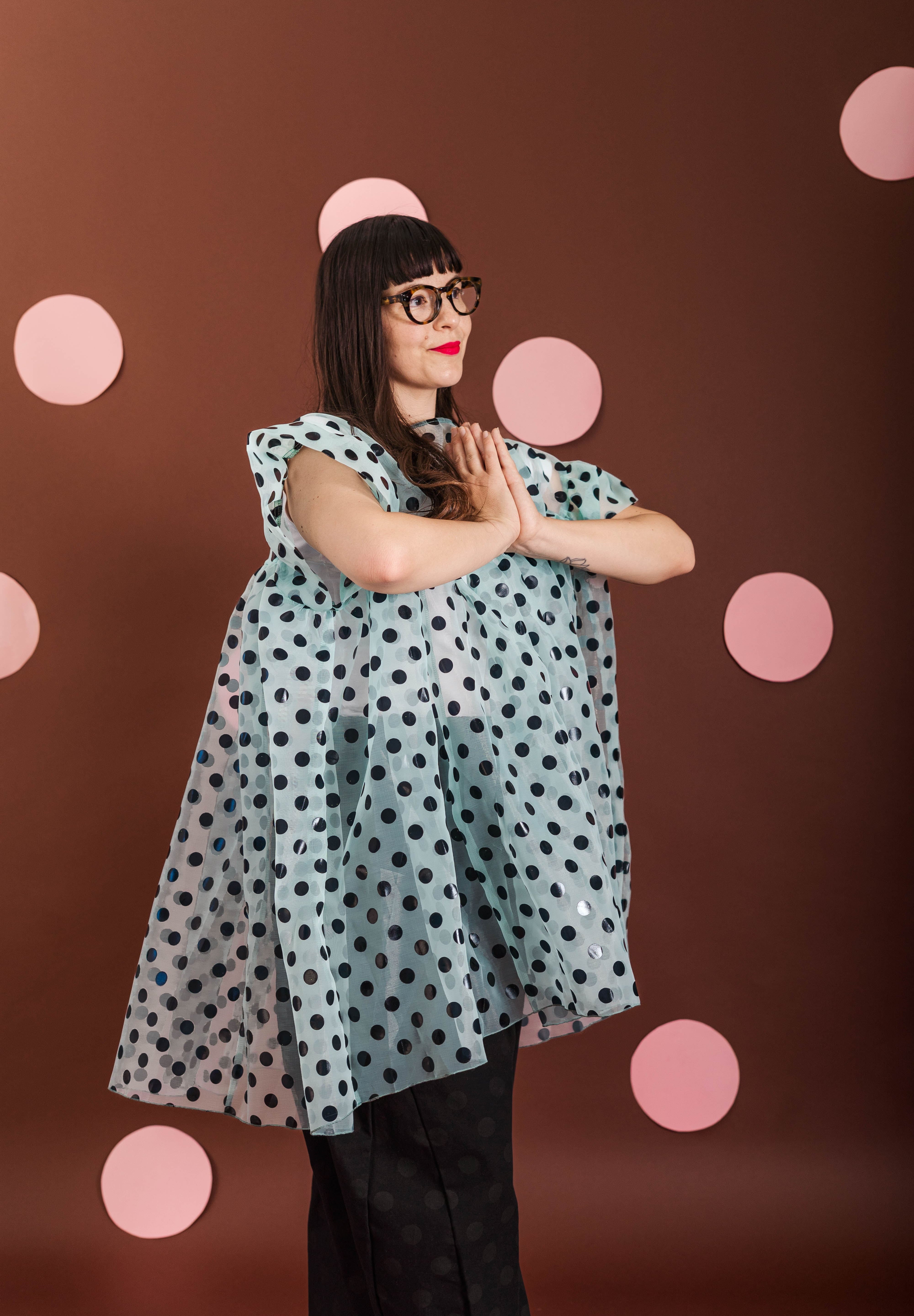 MINT CHOCOLATE CHIP MINI MUSHROOM DRESS