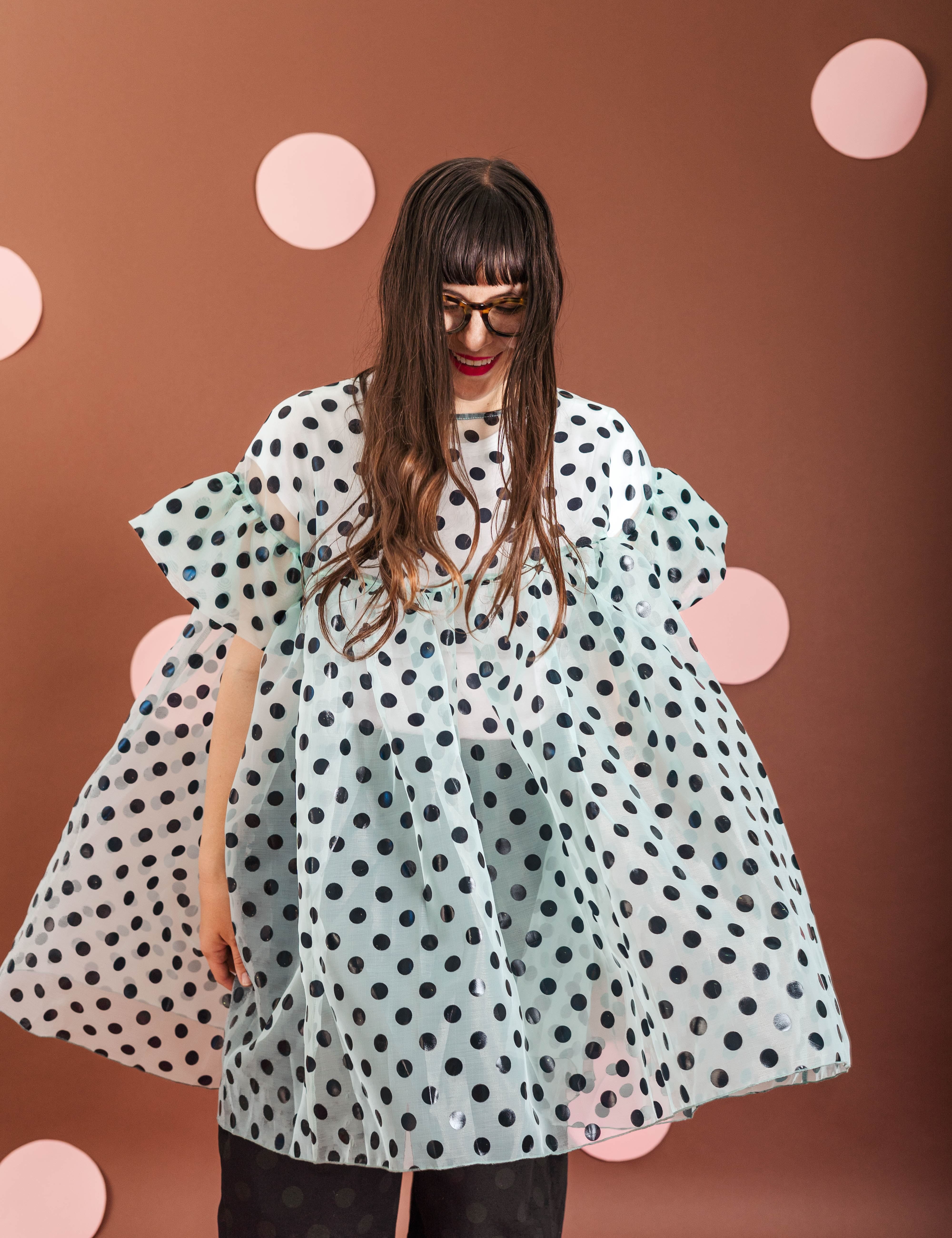 MINT CHOCOLATE CHIP MINI MUSHROOM DRESS