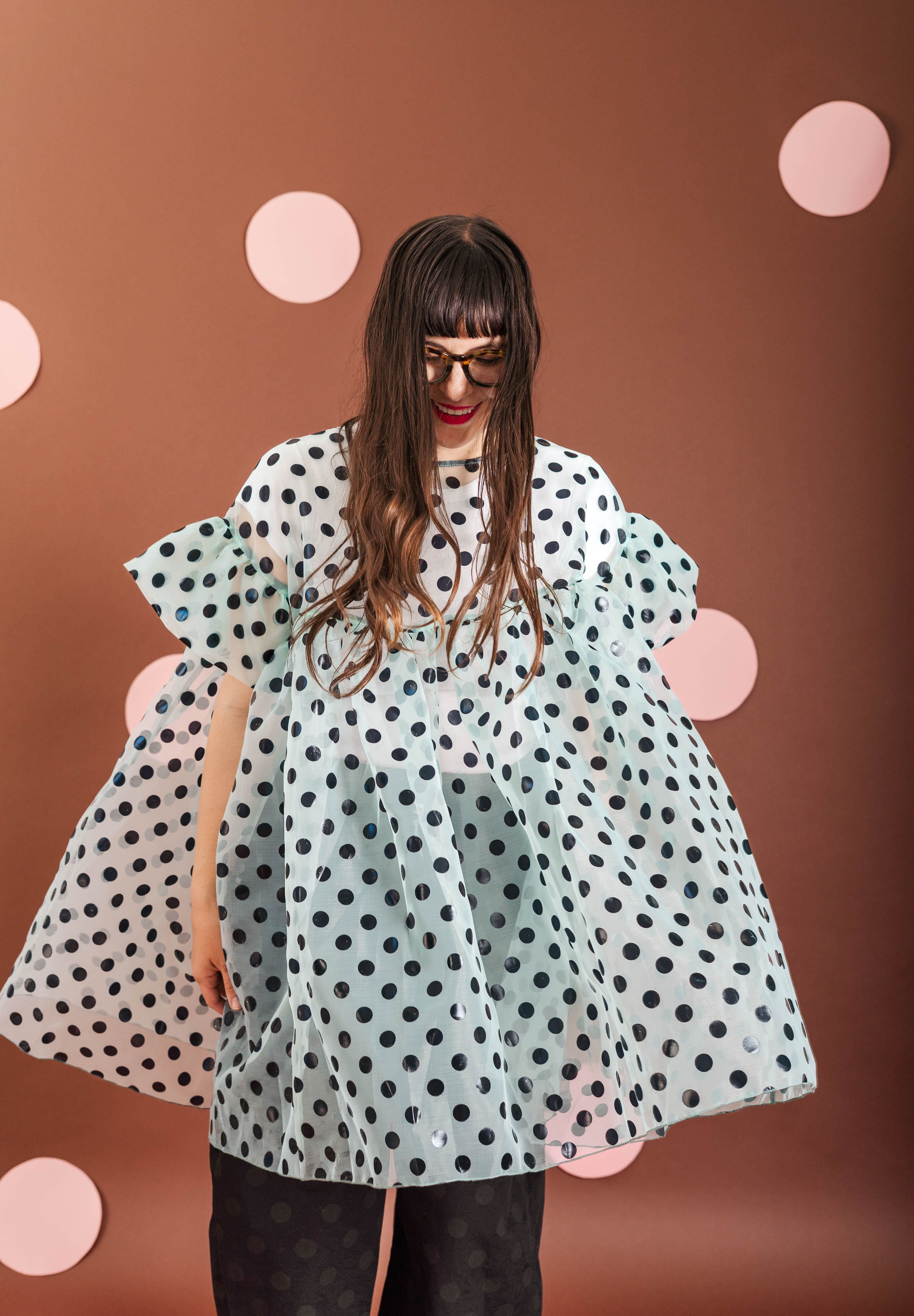 MINT CHOCOLATE CHIP MINI MUSHROOM DRESS