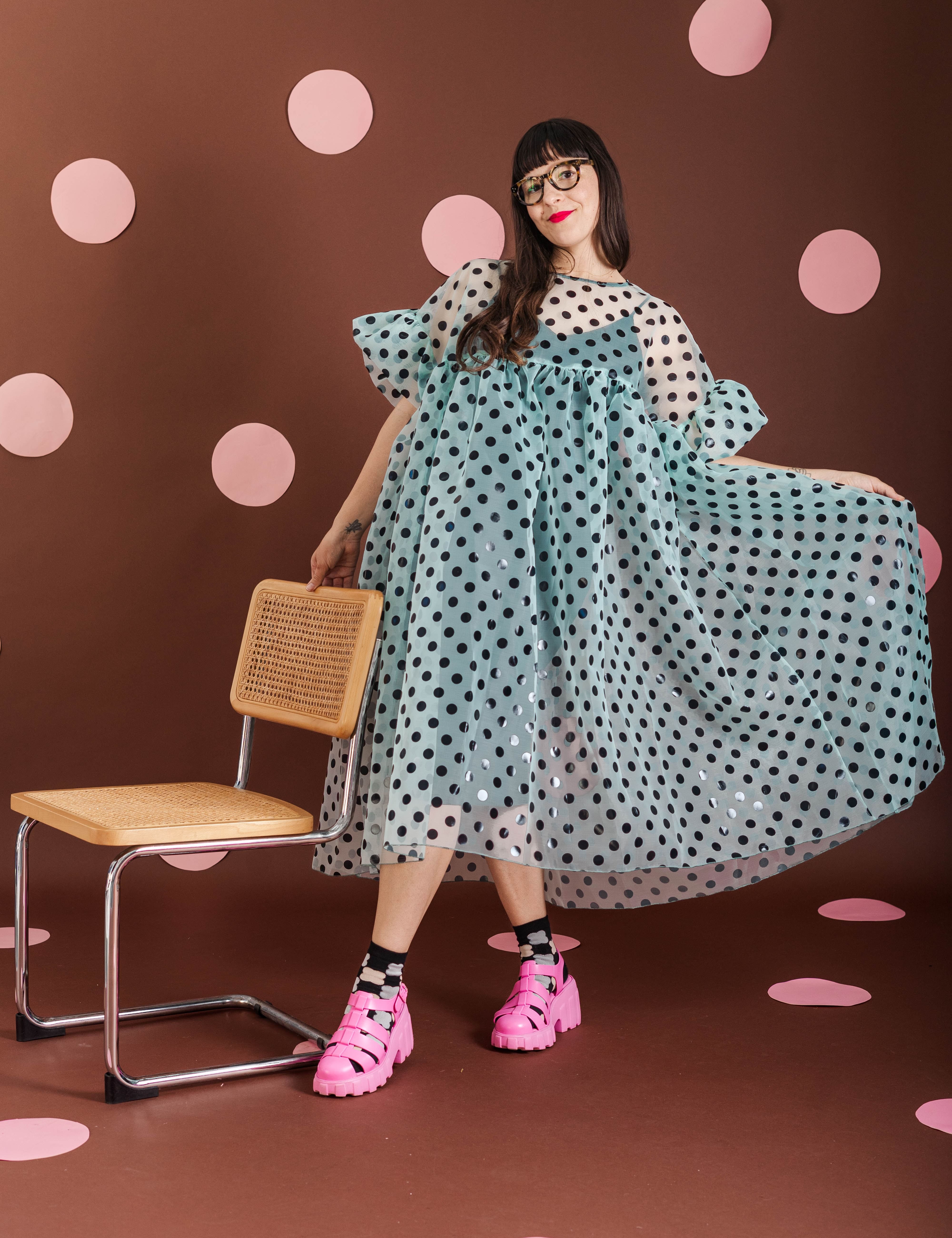 MINT CHOCOLATE CHIP MUSHROOM DRESS
