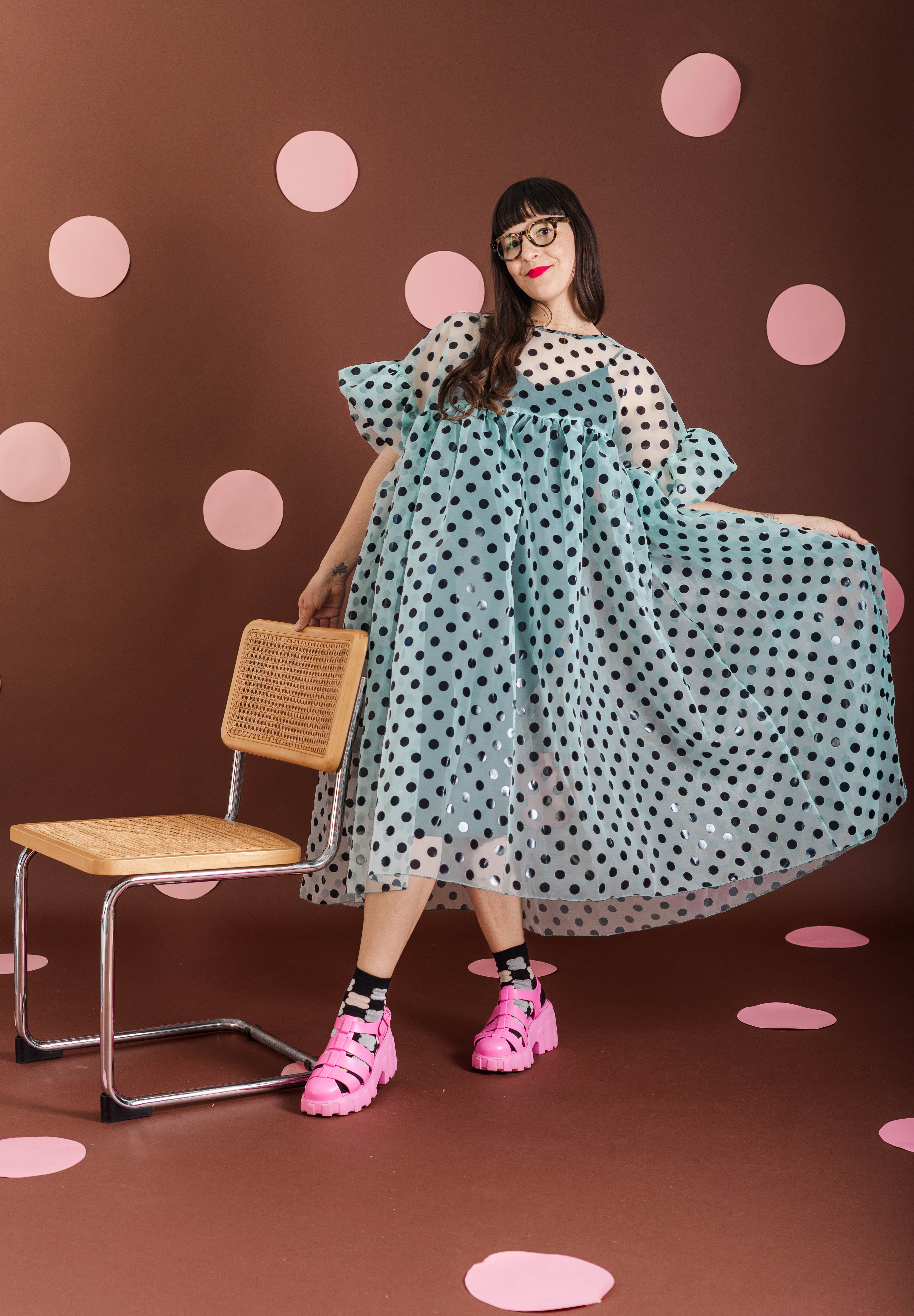 MINT CHOCOLATE CHIP MUSHROOM DRESS