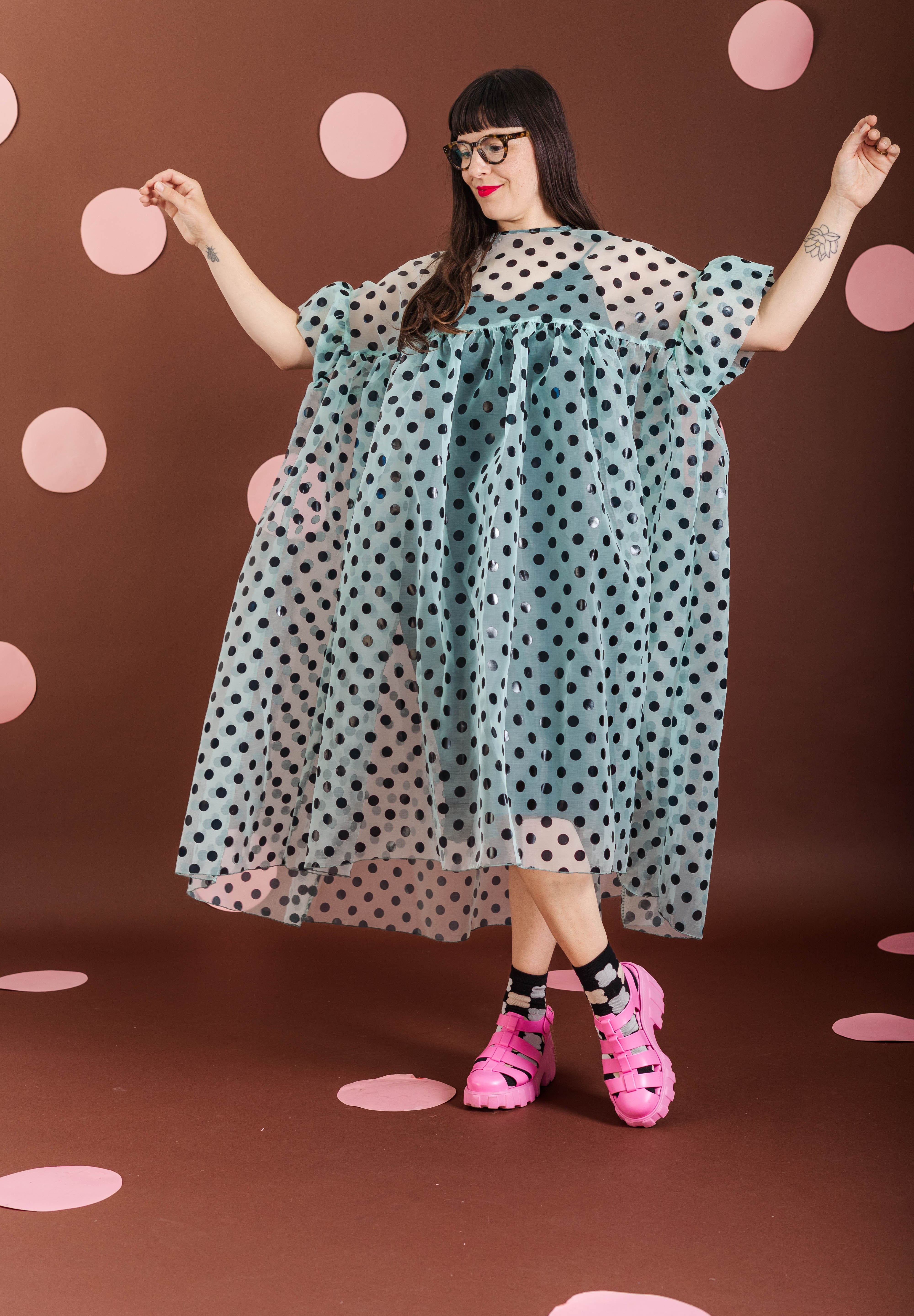 MINT CHOCOLATE CHIP MUSHROOM DRESS