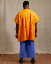 Collared Swing in Marigold Linen