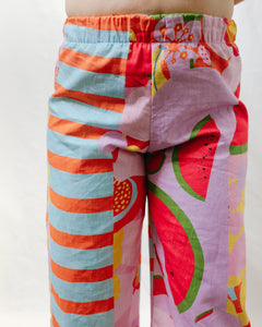 Mid Easy Pant in Tutti Frutti Linen (RTS)