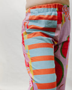 Mid Easy Pant in Tutti Frutti Linen (RTS)