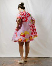 Collared Swing Dress in Tutti Frutti Linen (RTS)