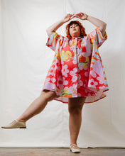 Collared Swing Dress in Tutti Frutti Linen (RTS)