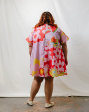 Collared Swing Dress in Tutti Frutti Linen (RTS)