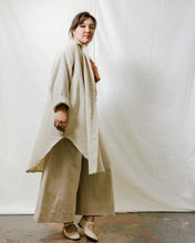 Soft Volume Shirt Dress in Oat Milk Linen