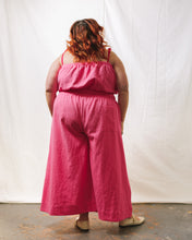 Mid Easy Flare Pant in Carnation Pink Linen