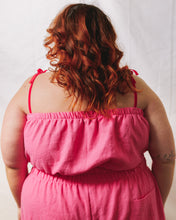 Tube Top in Carnation Linen