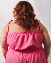 Tube Top in Carnation Pink Linen