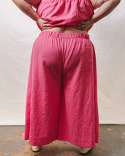 Mid Easy Flare in Carnation Pink Linen (RTS)