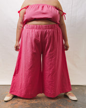 Mid Easy Flare in Carnation Pink Linen (RTS)