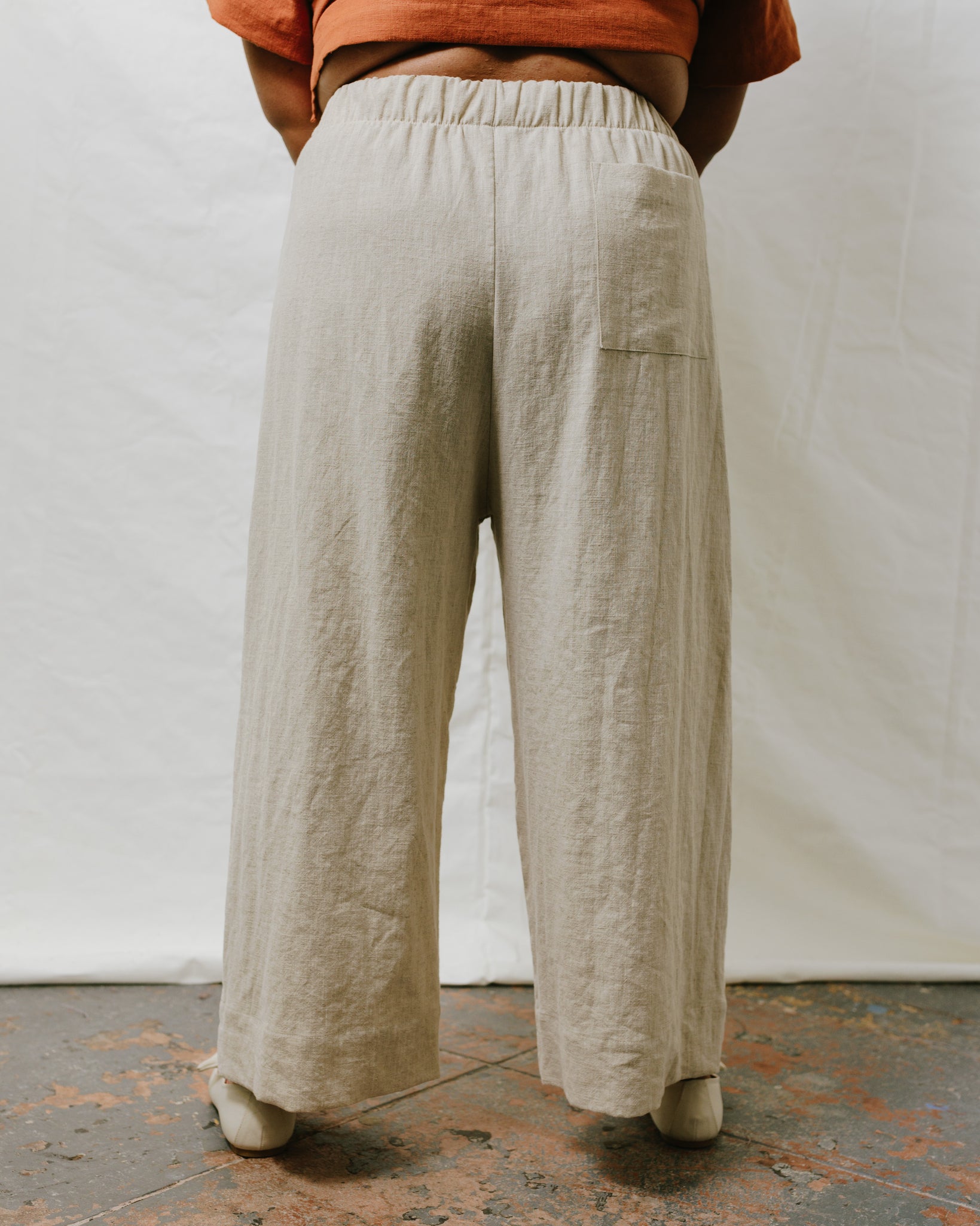 Easy Pant in Oat Milk Linen – Nettle Studios
