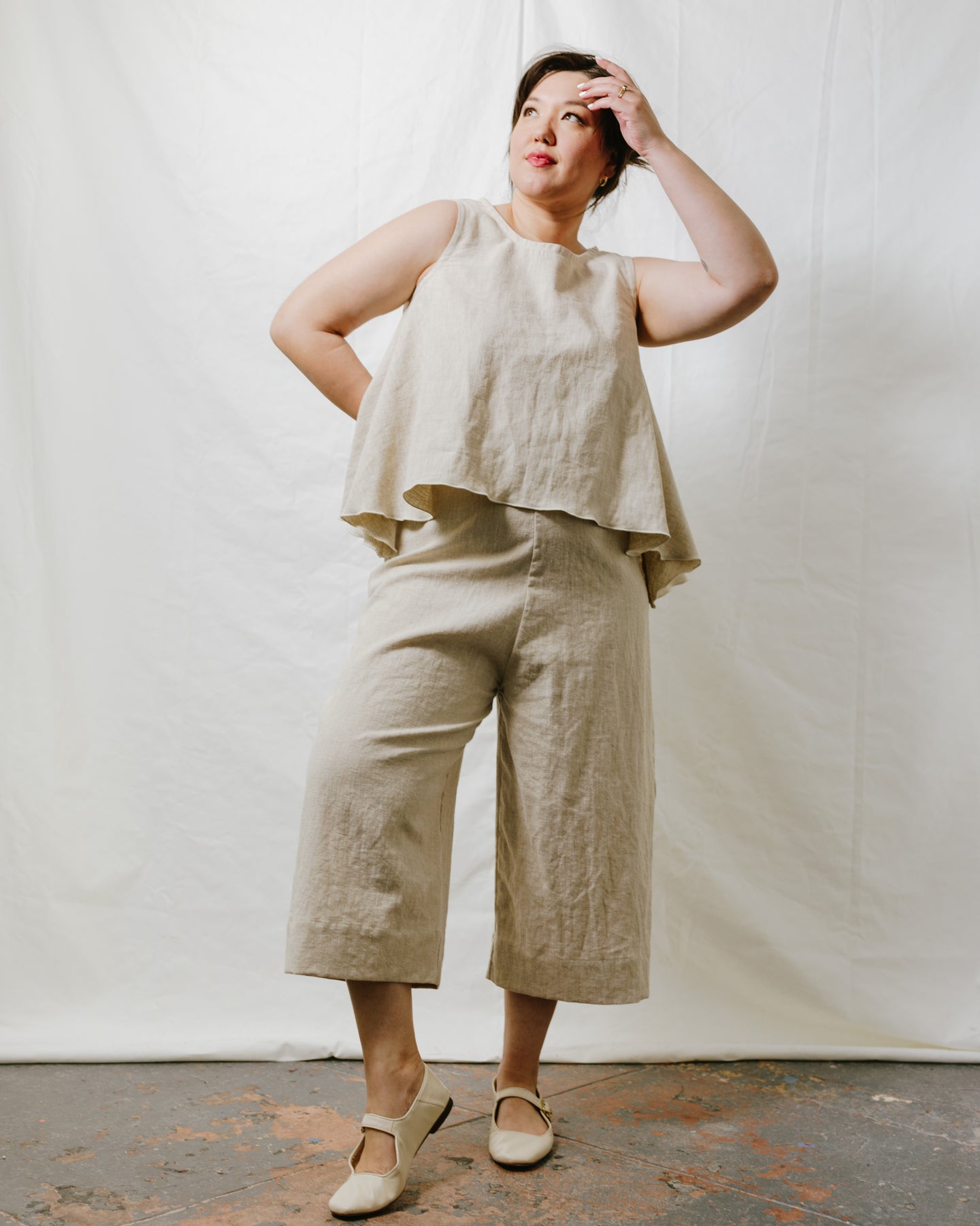 Soft Volume Tank in Oat Milk Linen (RTS)