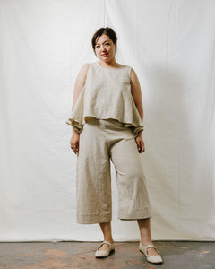 Easy Pant in Oat Milk Linen